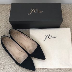 J Crew Harper Scallop Flat
